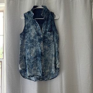 Blue blouse/tank top